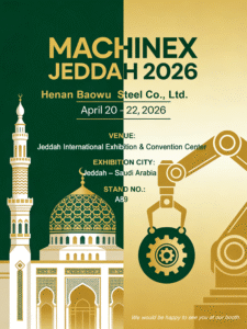 Join Henan Baowu Steel at MACHINEX JEDDAH 2026 – Booth A89 Awaits You!
