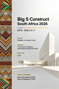 Baowu to Showcase at the 2026 Big 5 Construct South Africa Exhibition